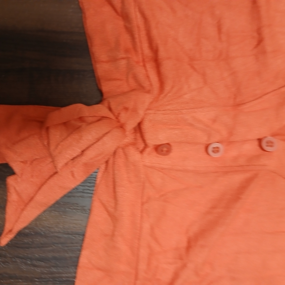 Urban Outfitters Rust Button-Down Crop Top - Picture 4 of 8